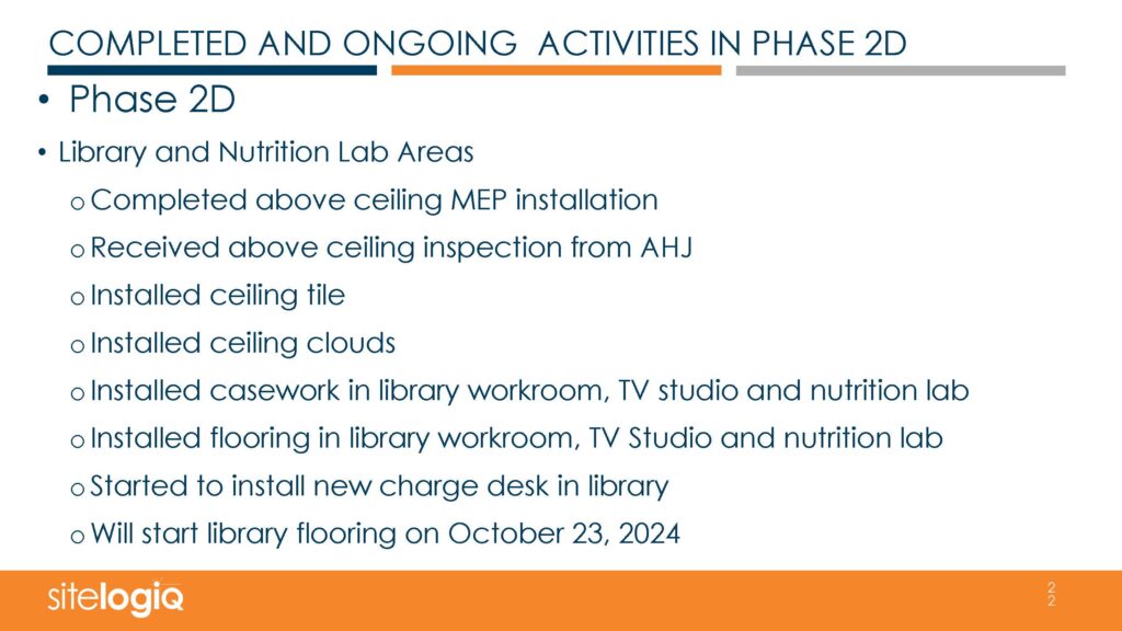 Bethel Park School District - Independence Middle School Project Update October 2024_Page_2